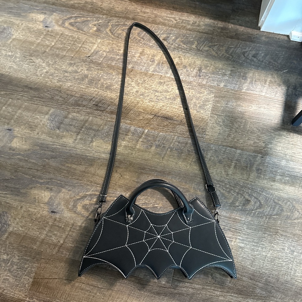 Black Spider Web Design Women's Bag